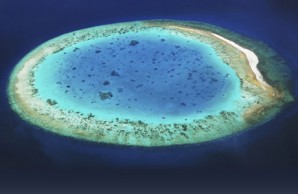 Atoll with lagoon