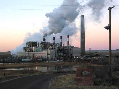 Coal plant in Wyoming
