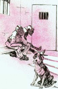 Dog in prison