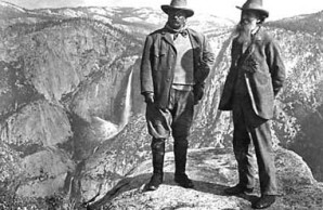 President Theodore Roosevelt and naturalist John Muir
