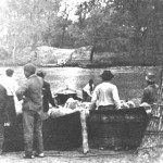 A ferry across the Río Negro